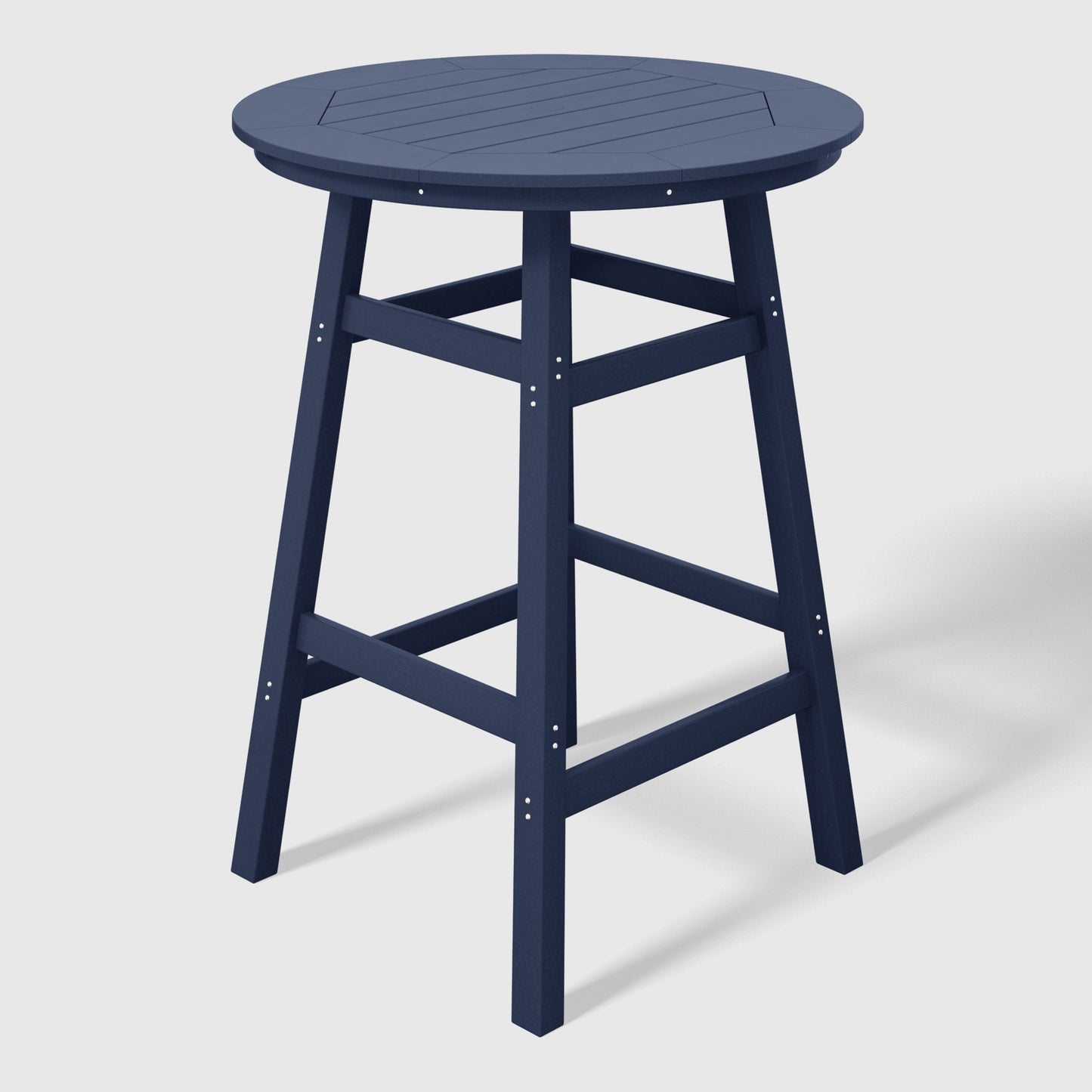 Stockholm All-Weather Outdoor 35" Round Bar Table (42" Height) Navy Blue Seahawk Designs Patio Bar Tables