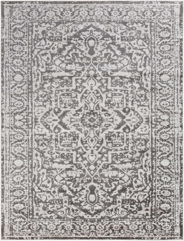 Monte Carlo Machine Woven Rug — Charcoal/Light Gray