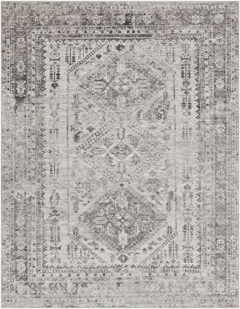 Monte Carlo Machine Woven Rug — Charcoal/Light Gray