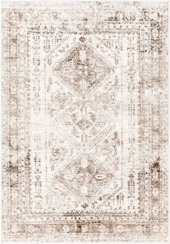 Monte Carlo Machine Woven Rug — Brown/Cream