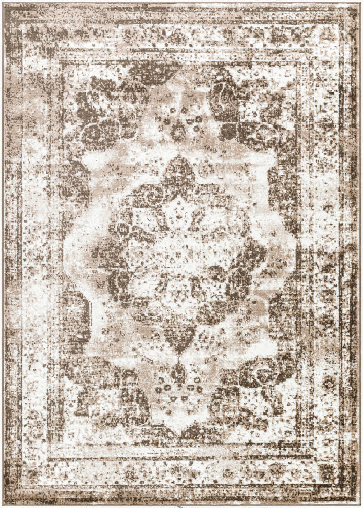 Monte Carlo Machine Woven Rug — Charcoal/Dark Brown