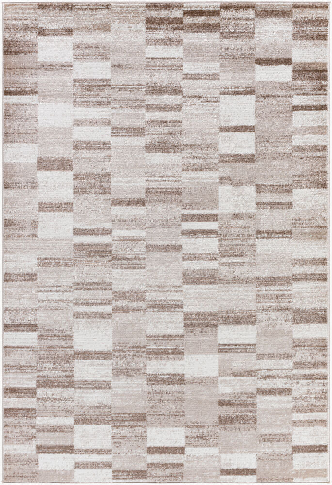 Monte Carlo Machine Woven Rug — Cream/Light Brown