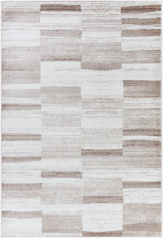 Monte Carlo Machine Woven Rug — Cream/Light Brown