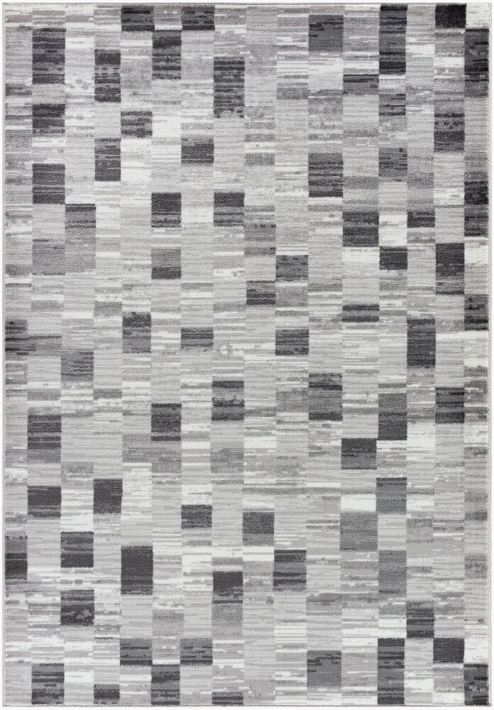Monte Carlo Machine Woven Rug — Black/Cream