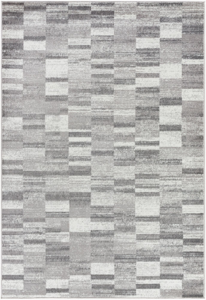 Monte Carlo Machine Woven Rug — Cream/Gray