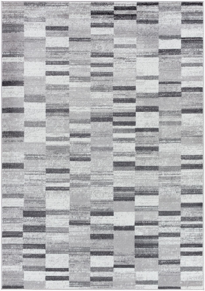Monte Carlo Machine Woven Rug — Black/Cream