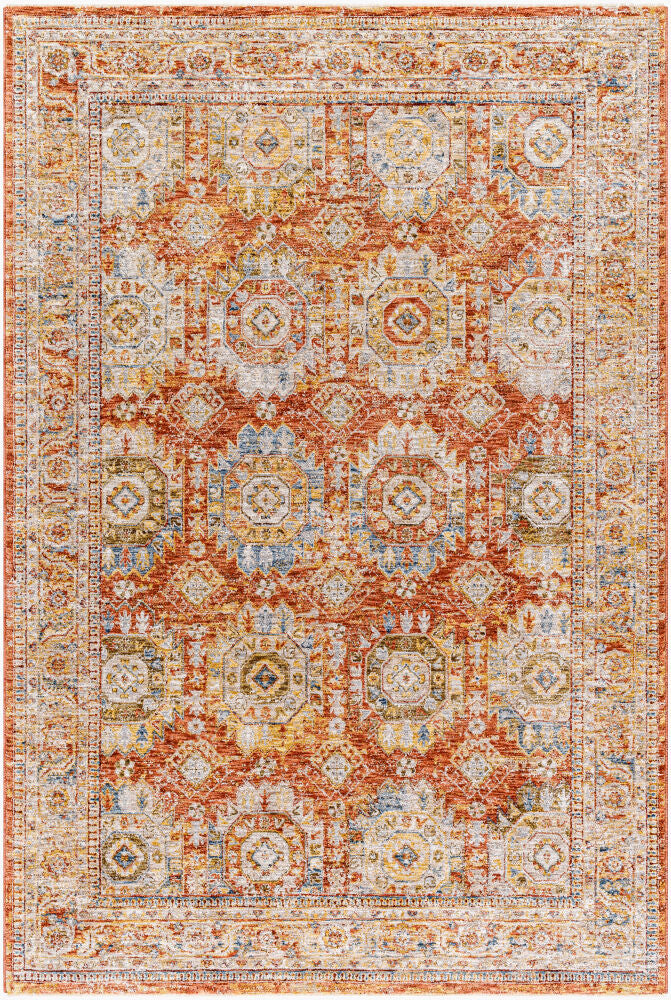Mona Lisa Machine Woven Rug — Burgandy/Dark Blue