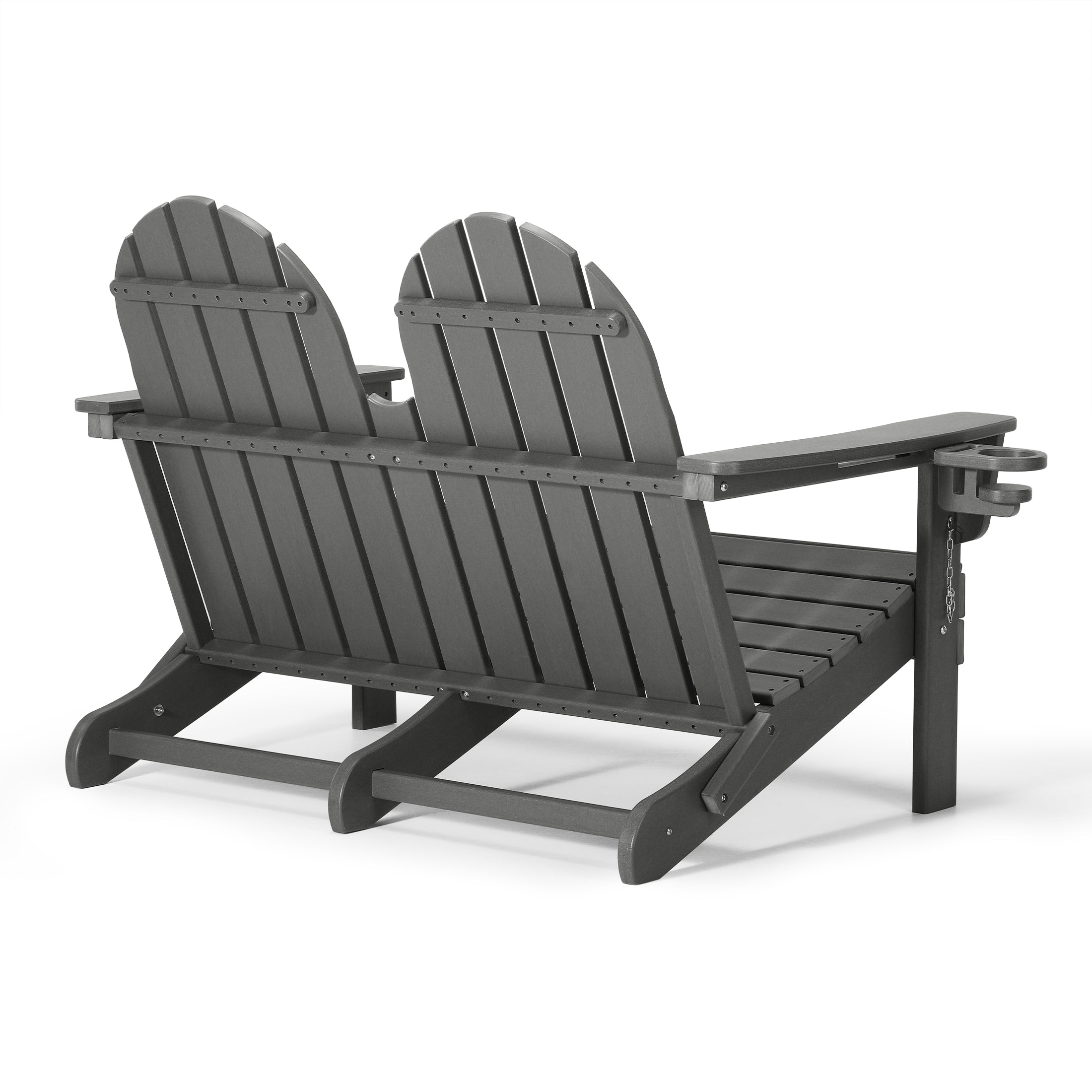 Magnolia Adirondack 49" Folding Bench Seahawk Designs Patio Benches