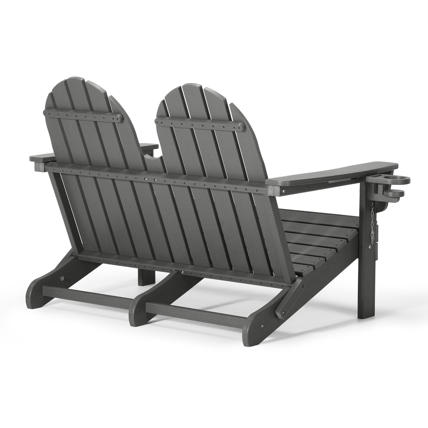 Magnolia Adirondack 49" Folding Bench Seahawk Designs Patio Benches