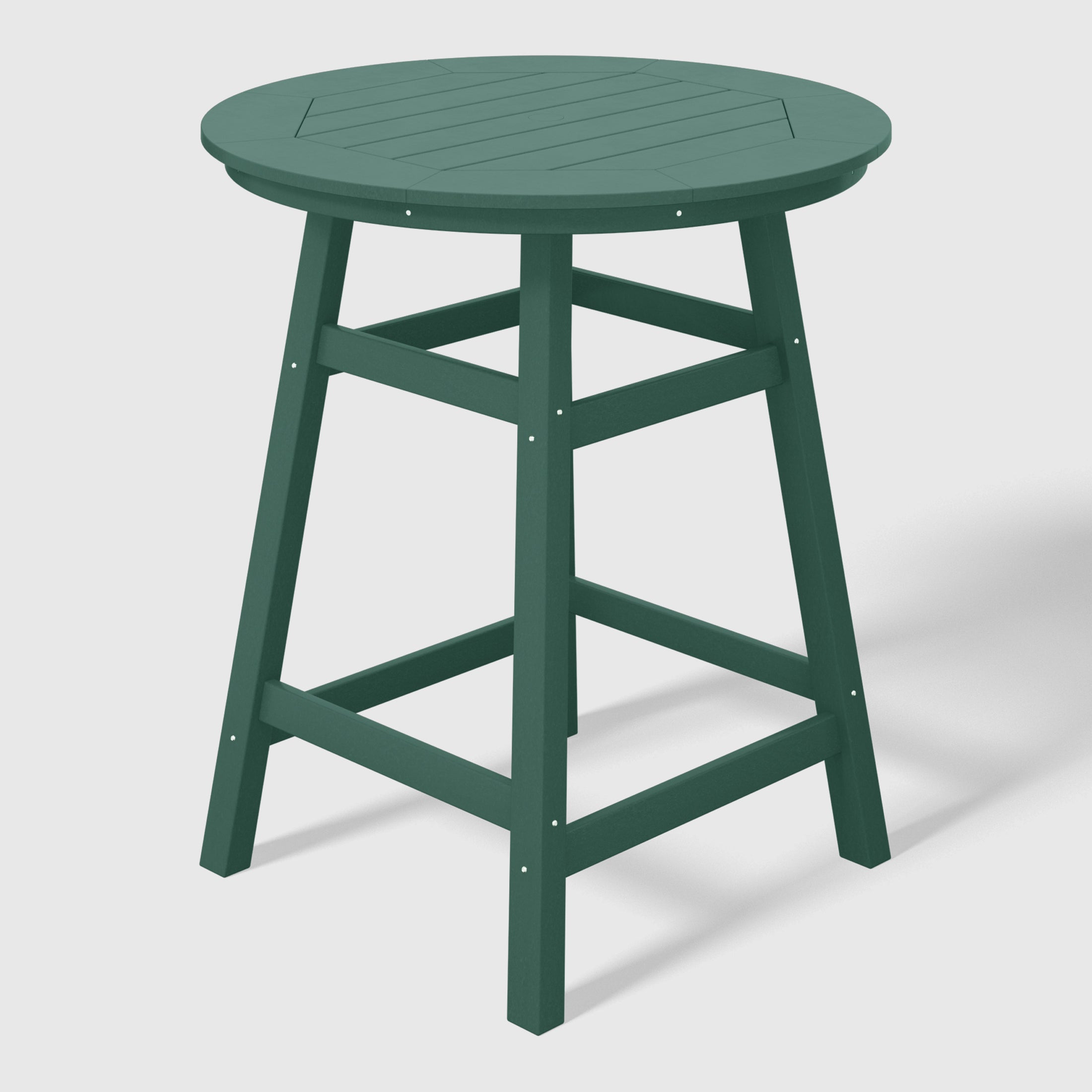 Stockholm All-Weather Outdoor 35" Round Counter Table (37" Height) Dark Green Seahawk Designs Patio Bar Tables