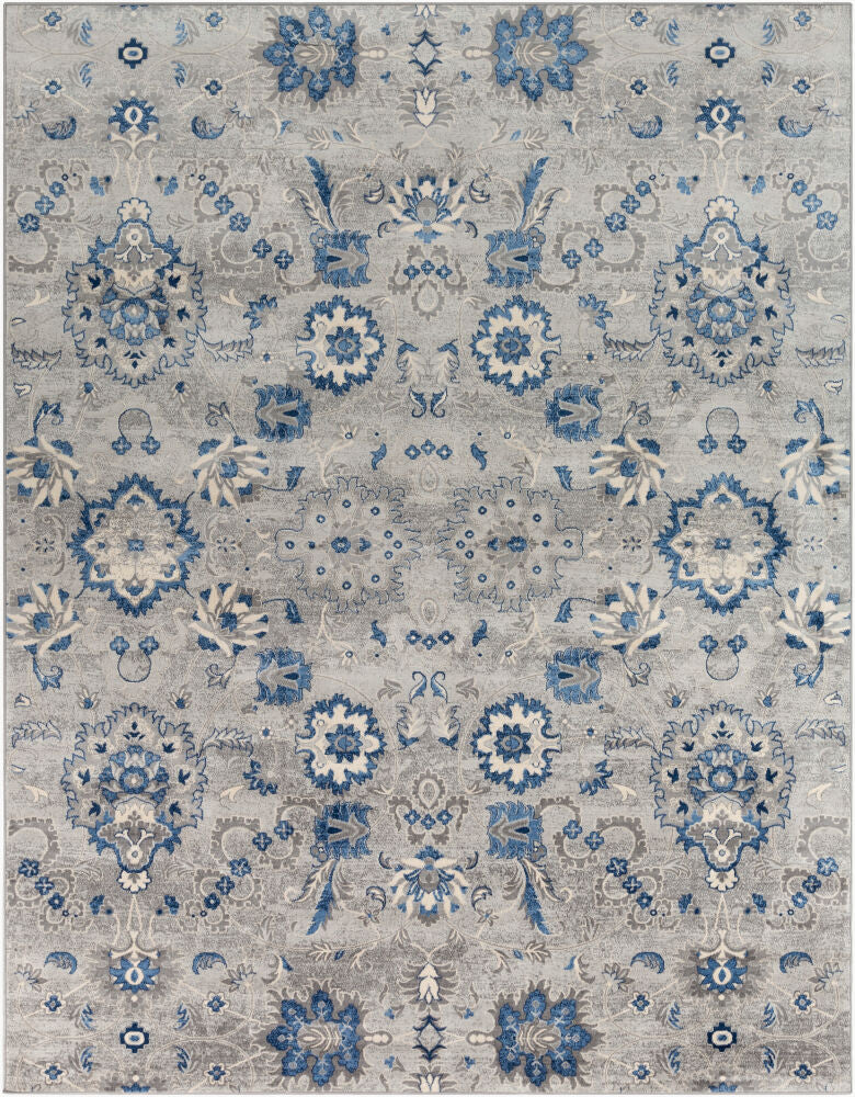 Monaco Machine Woven Rug — Denim/Gray