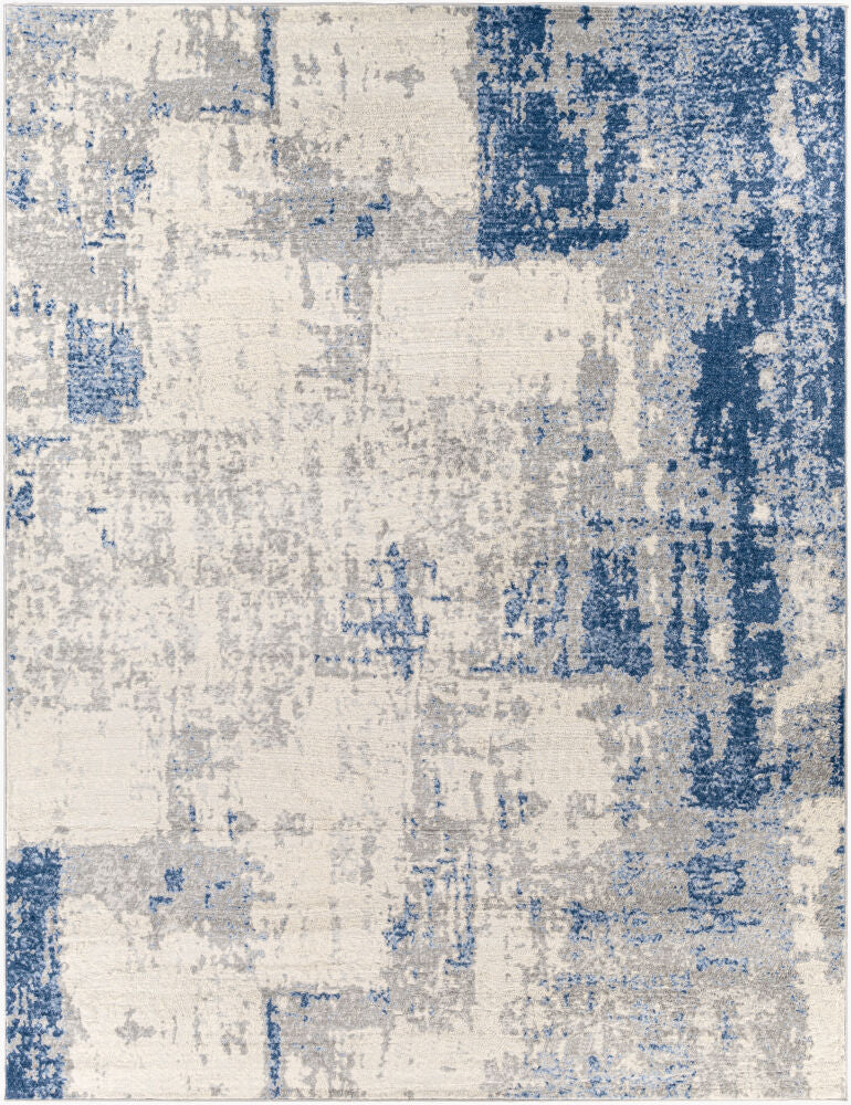 Monaco Machine Woven Rug — Denim/Gray