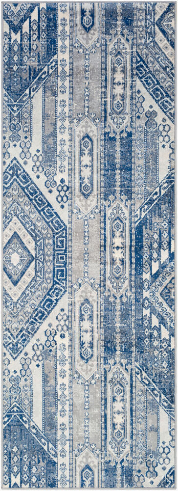 Monaco Machine Woven Rug — Gray/Ivory
