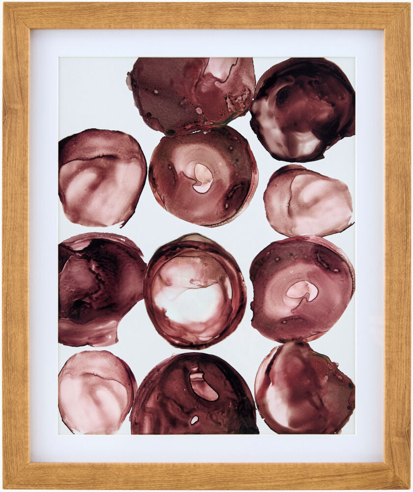 Molecule Framed Art — Beige/Brown