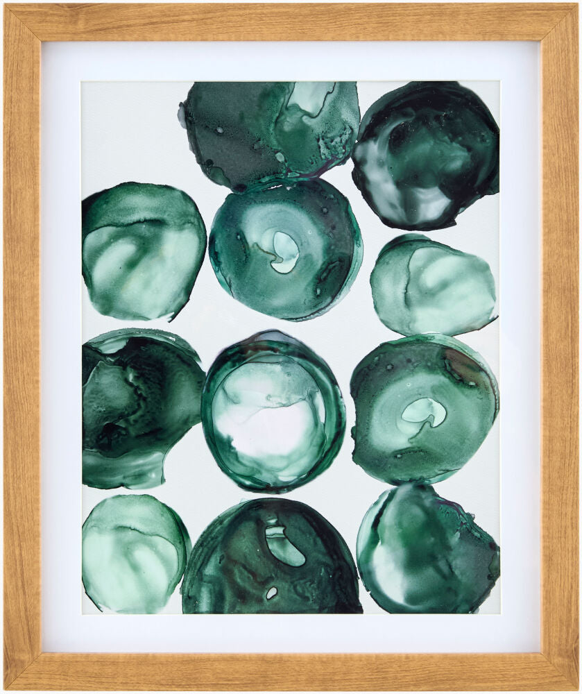 Molecule Framed Art — Beige/Brown