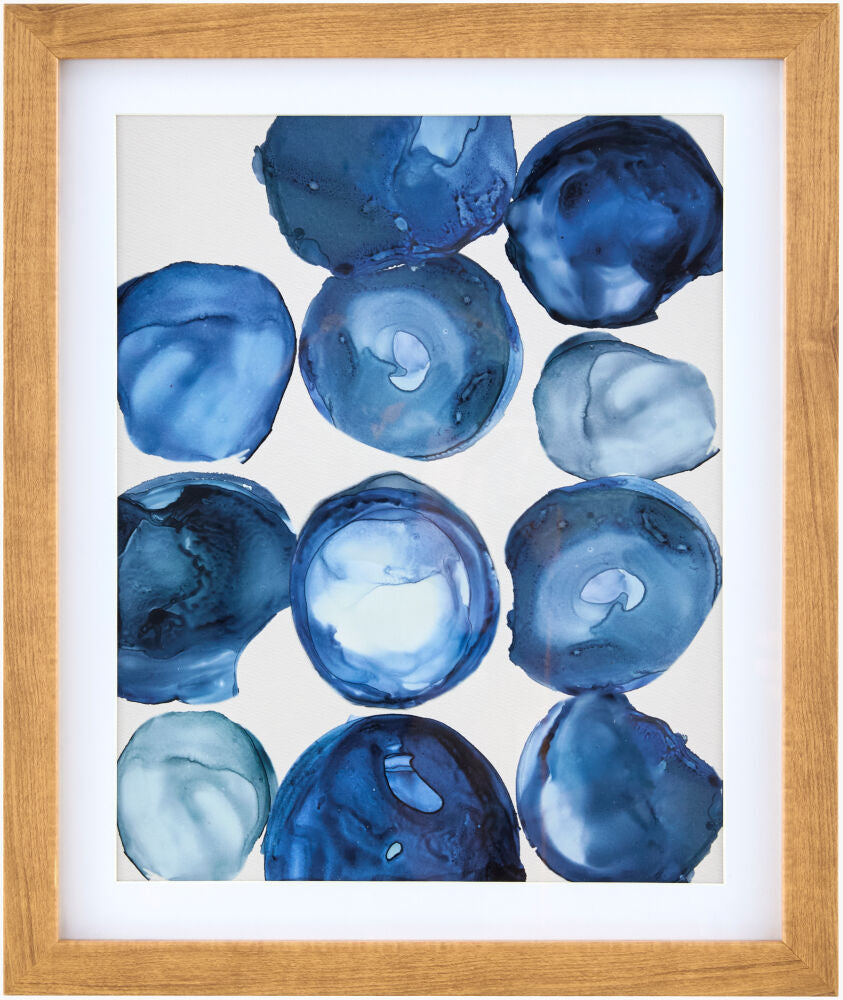 Molecule Framed Art — Beige/Brown