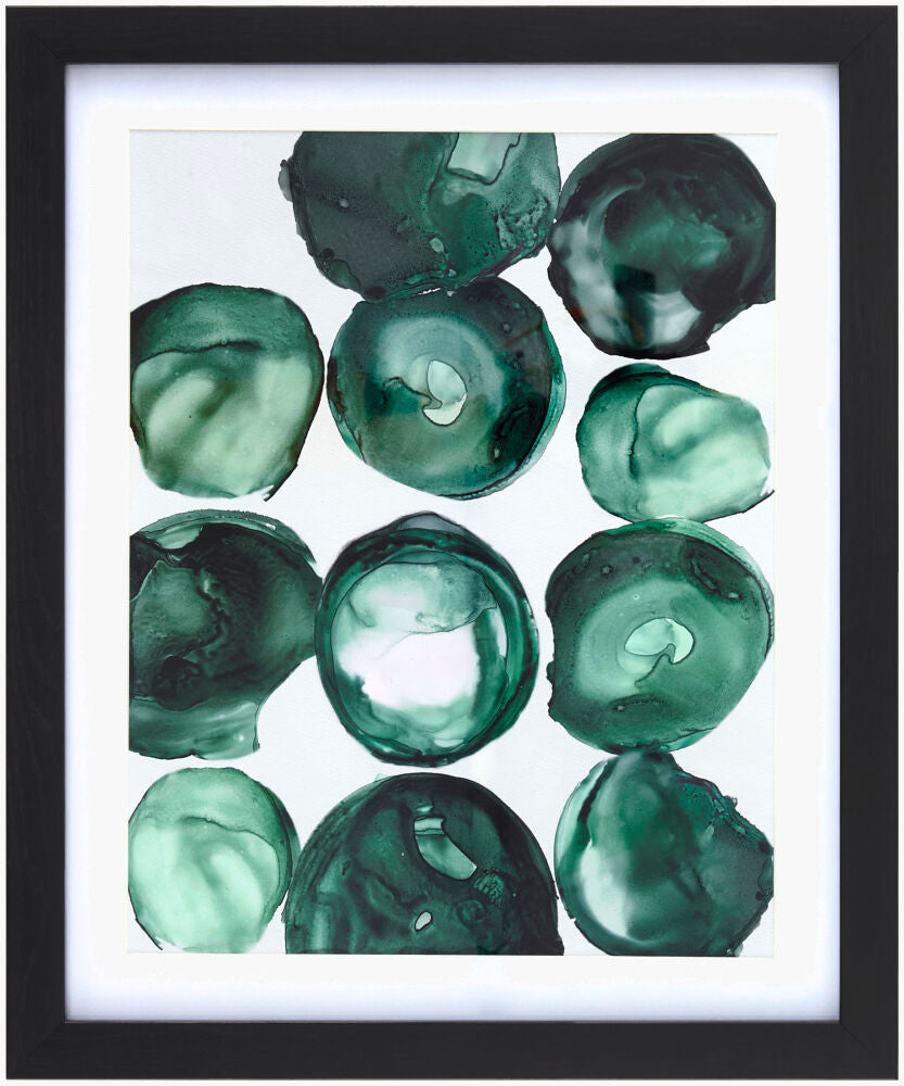Molecule Framed Art — Beige/Black