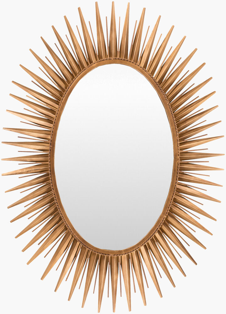 Nihal Accent Mirror — Metallic - Brass
