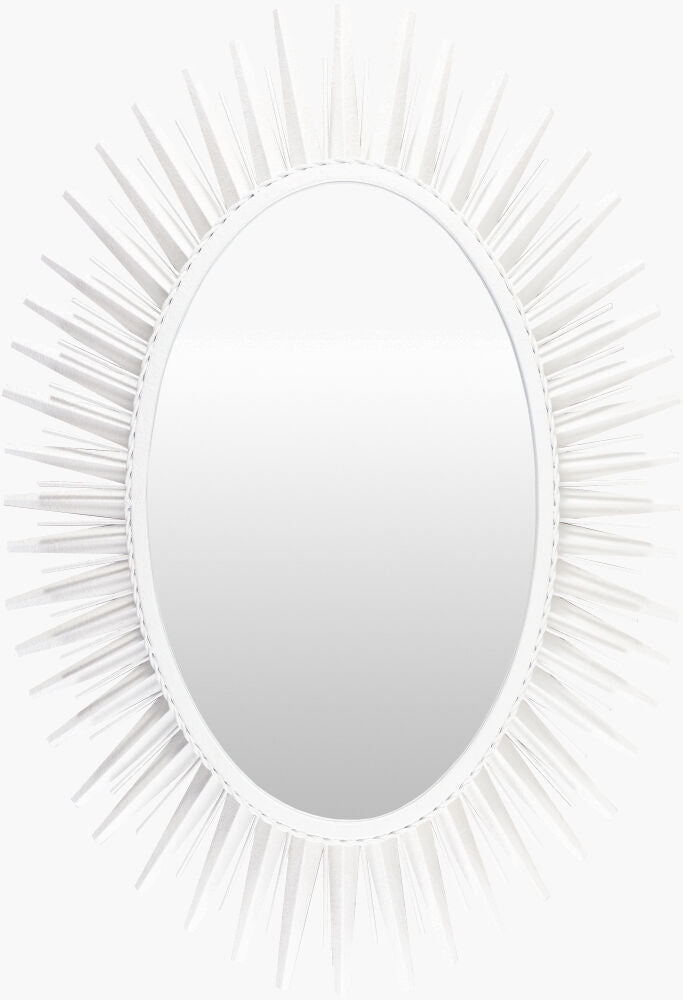 Nihal Accent Mirror — White