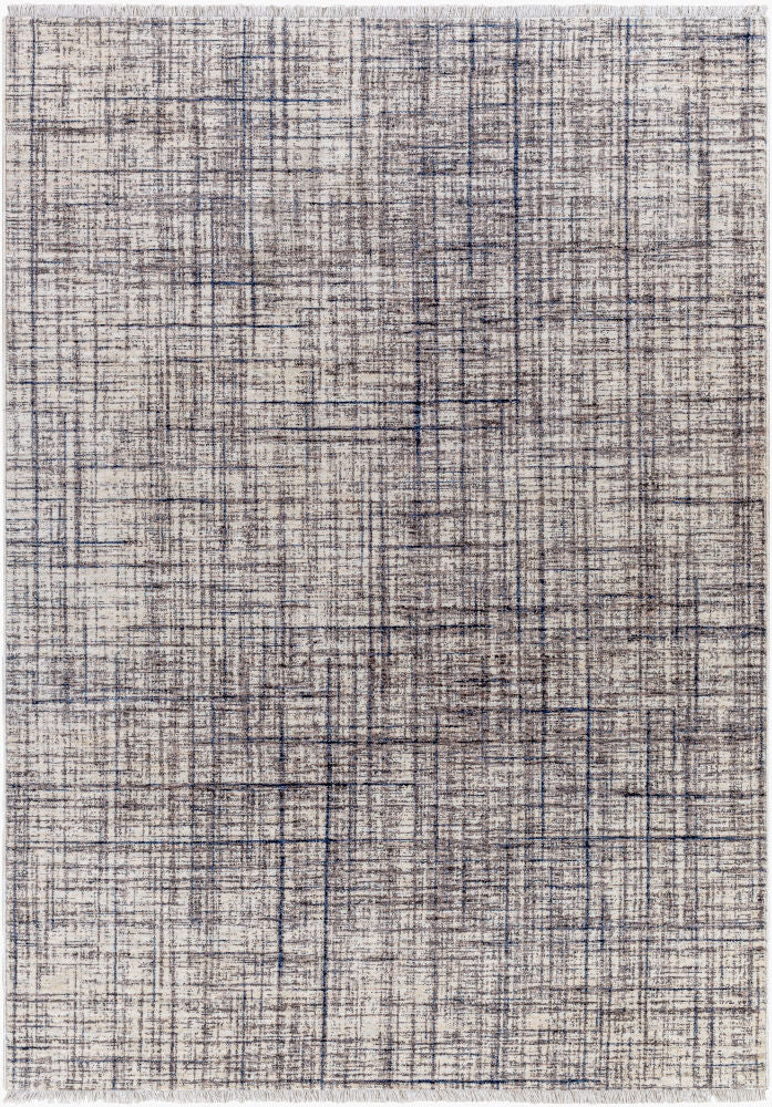 Misterio Machine Woven Rug — Cream/Dark Blue
