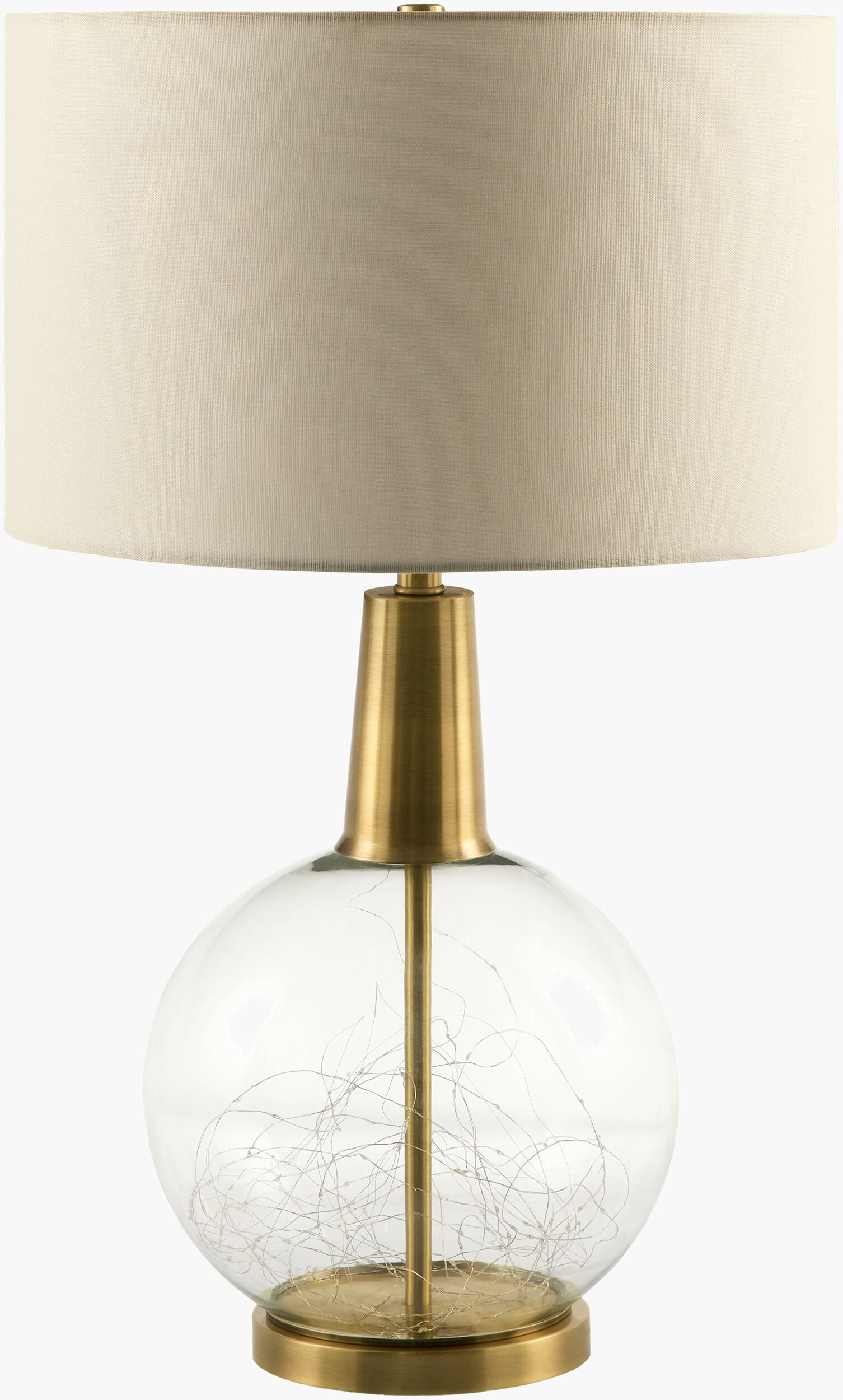 Mittag Accent Table Lamp — Clear/Metallic - Brass