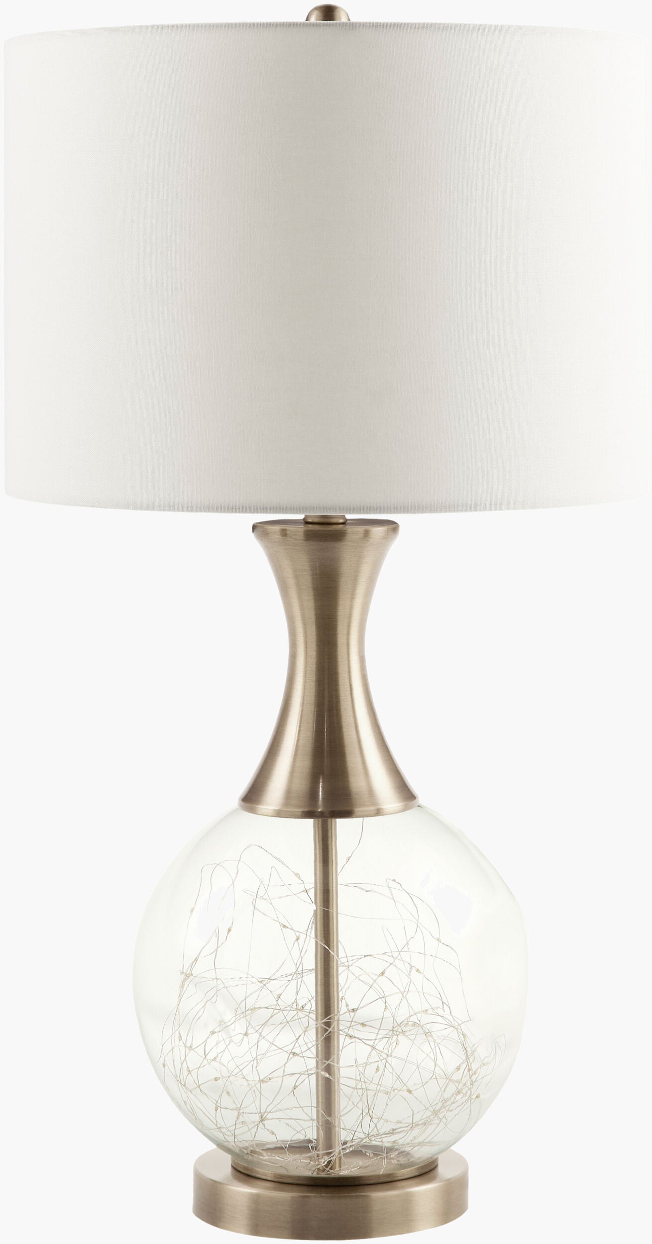 Mittag Accent Table Lamp — Clear/Metallic - Nickel