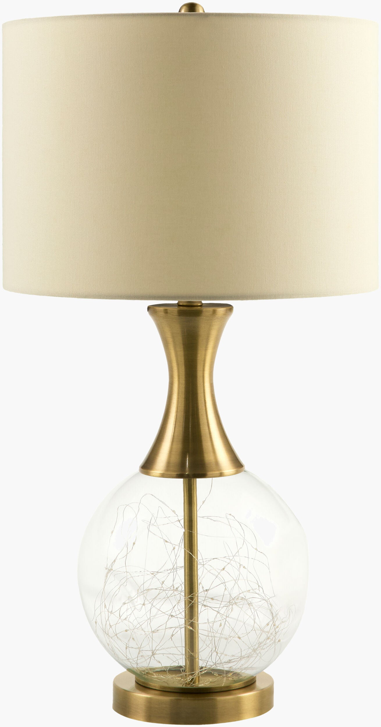 Mittag Accent Table Lamp — Clear/Metallic - Brass
