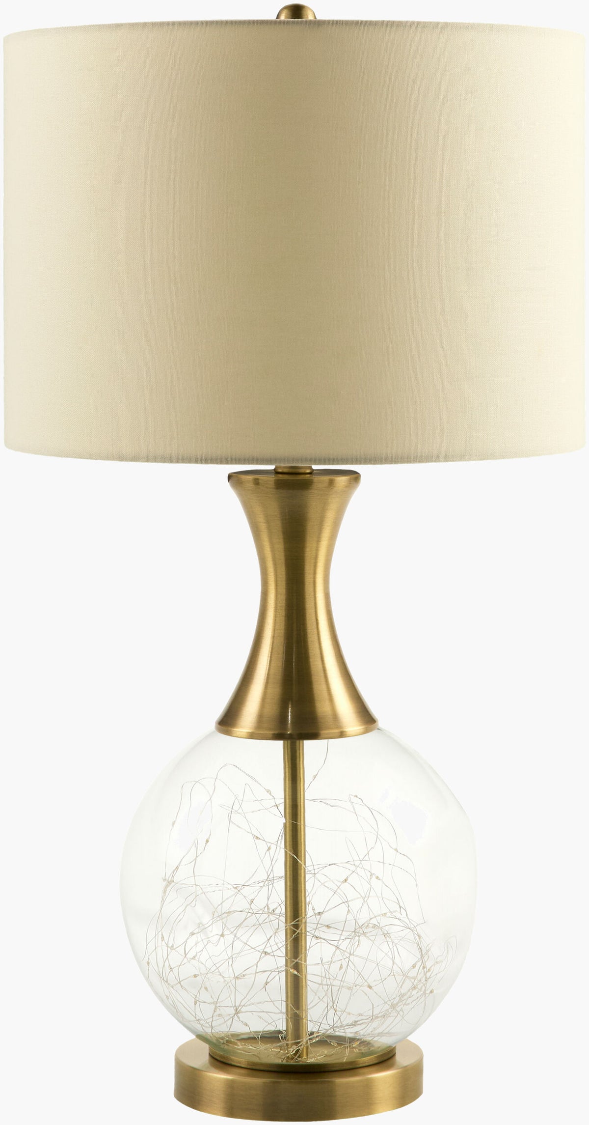 Mittag Accent Table Lamp — Clear/Metallic - Brass