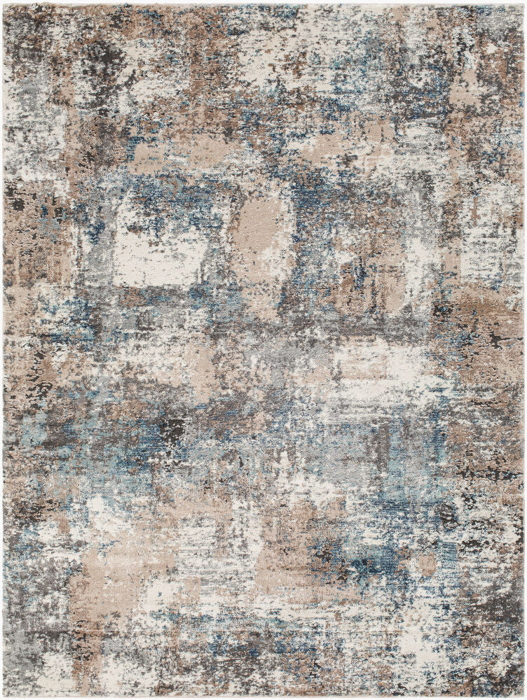 Montana Machine Woven Rug — Aqua/Beige