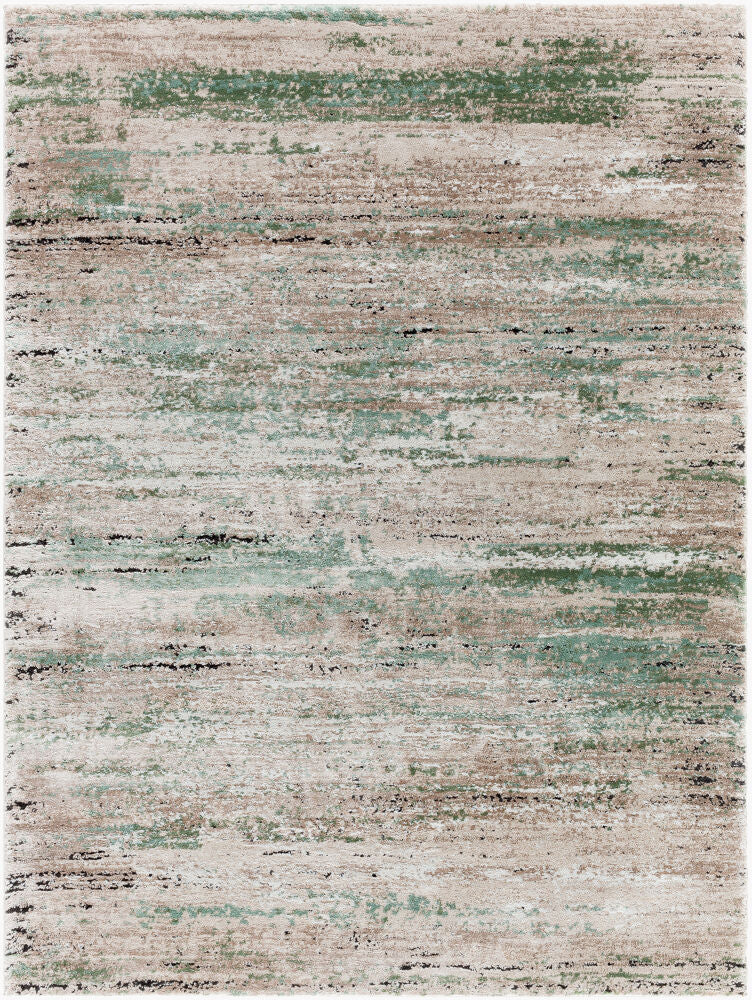 Montana Machine Woven Rug — Black/Dusty Sage
