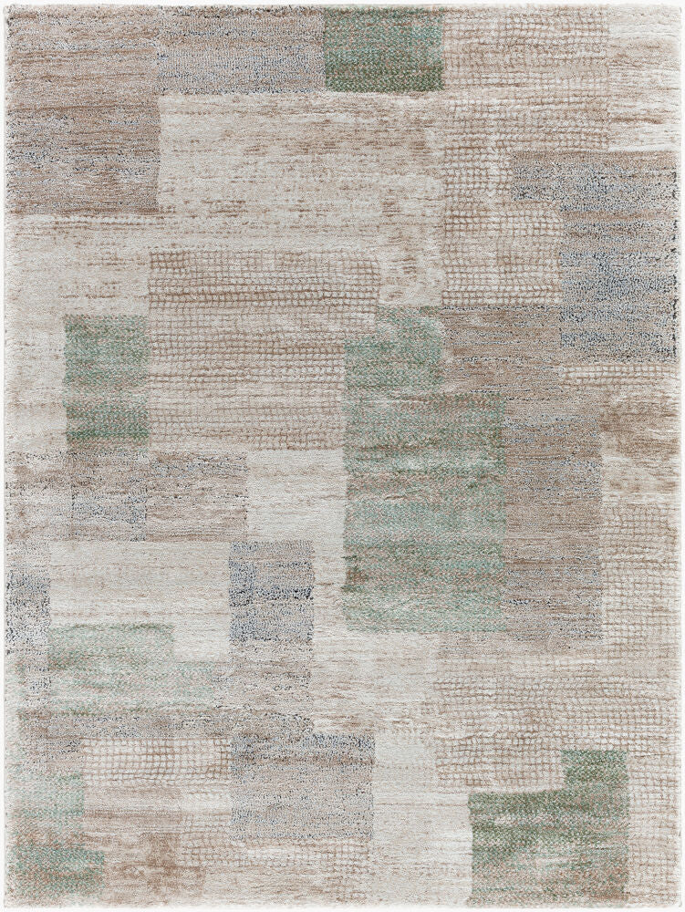Montana Machine Woven Rug — Black/Dusty Sage