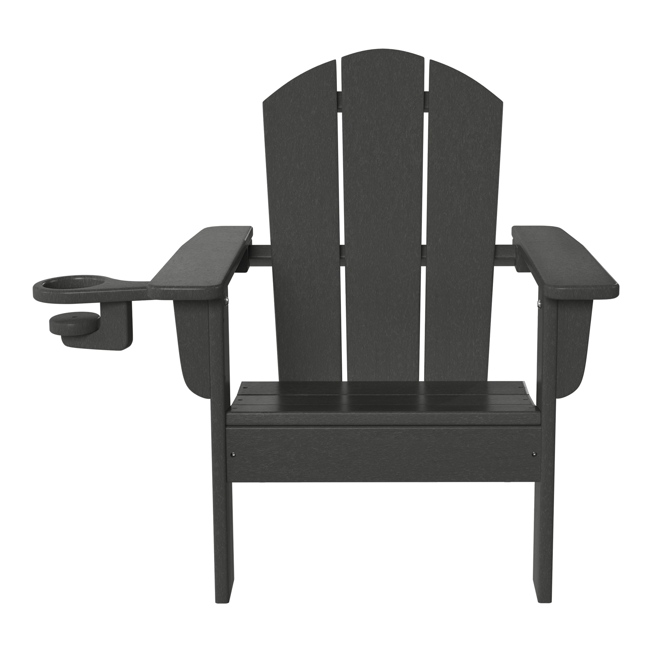 Tiny Terraces Kids Adirondack Chair with Cup Holder (Set of 2) Gray Seahawk Designs Kids Adirondack Chairs
