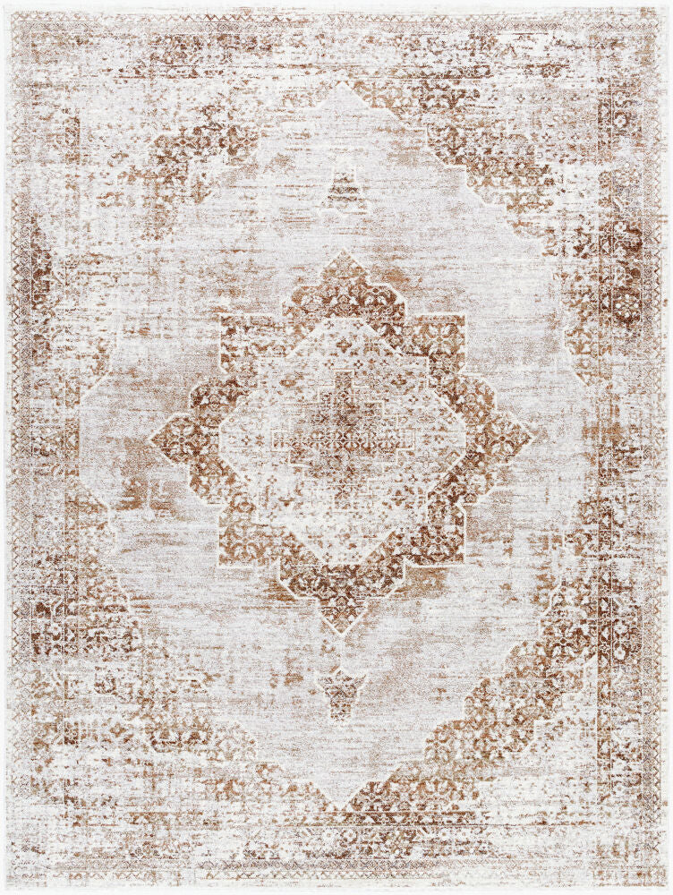 Montreal Machine Woven Rug — Cream/Dark Brown
