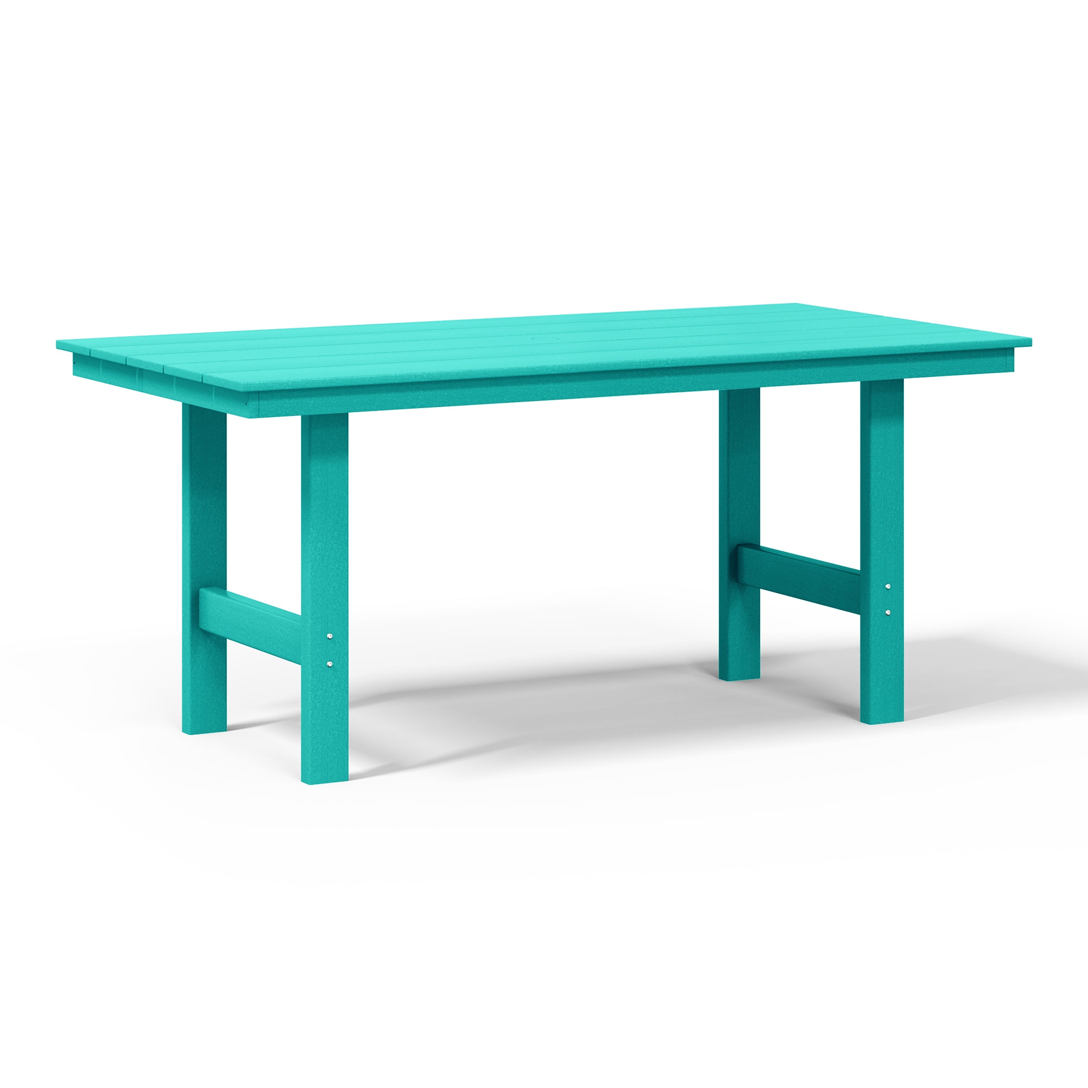 Tuscany 66" x 34" Rectangular Dining Table Turquoise Seahawk Designs Patio Dining Tables