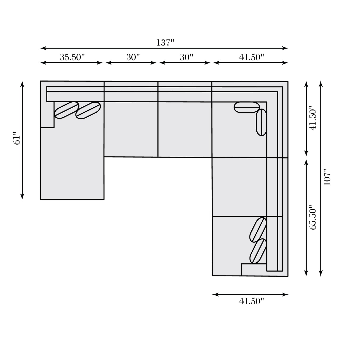 Mila Fabric Sectional