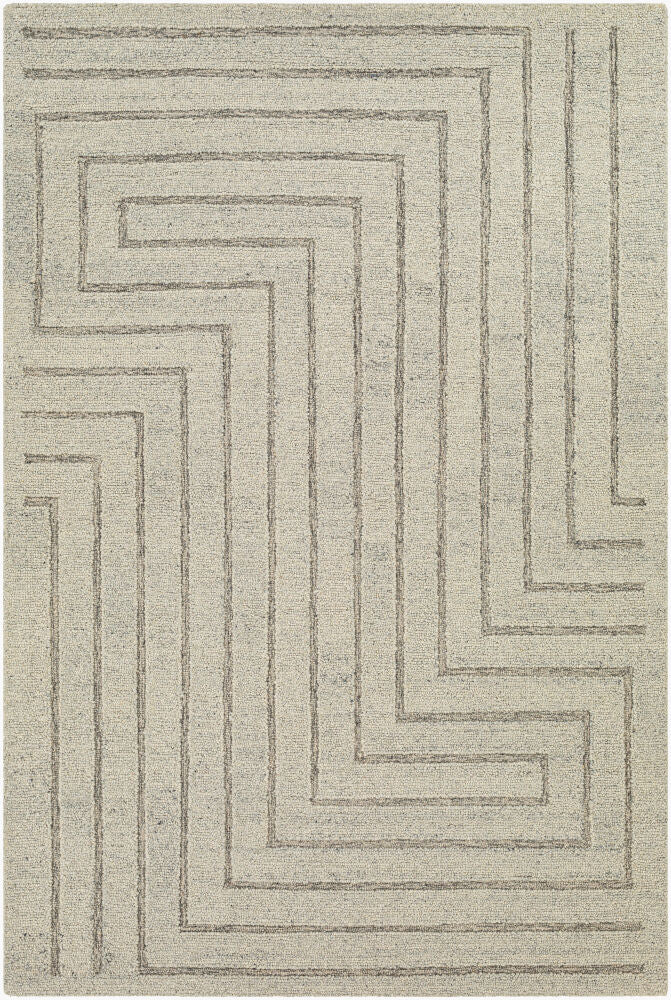 Madelyn Handmade Rug — Charcoal/Light Gray