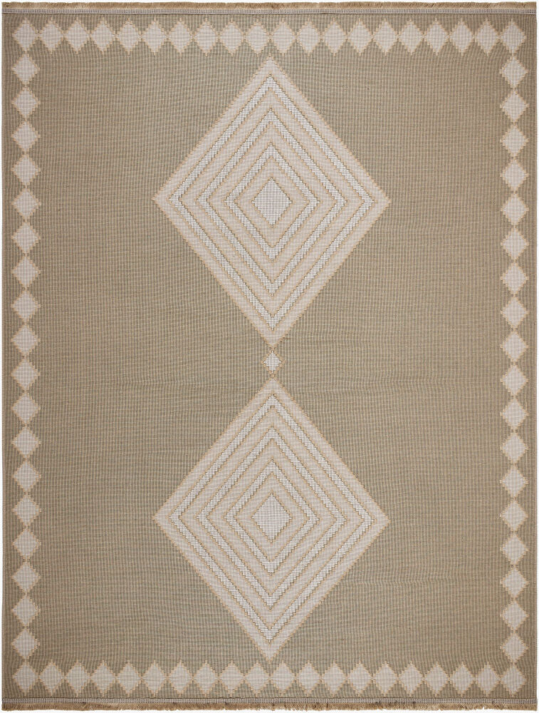 Mystery Machine Woven Rug — Beige/Cream
