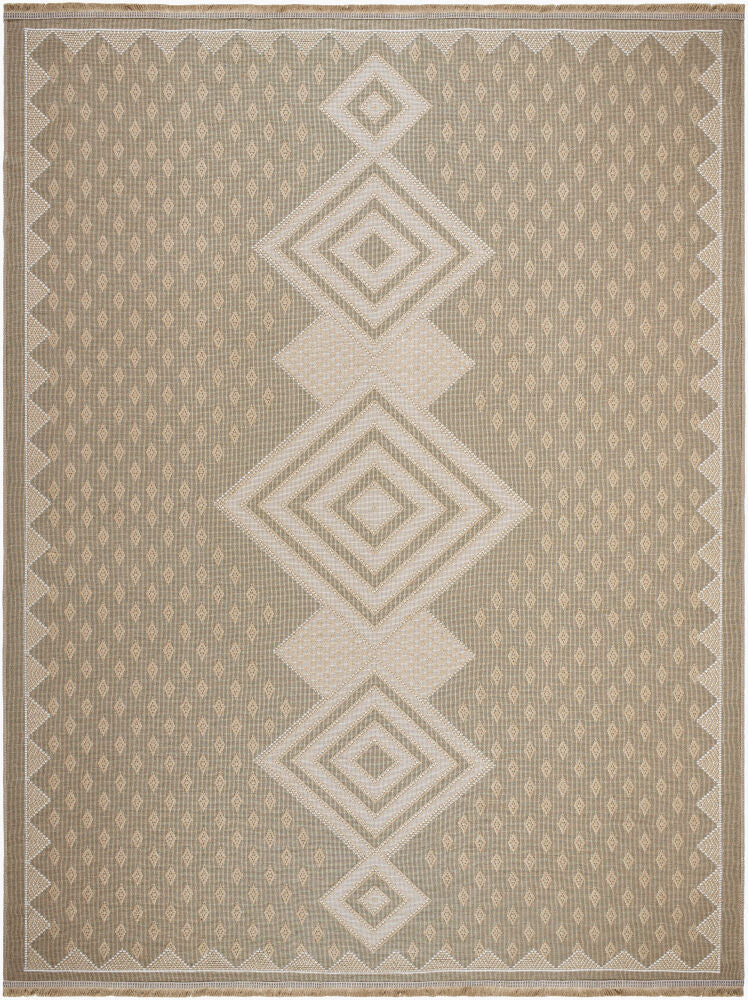 Mystery Machine Woven Rug — Beige/Cream