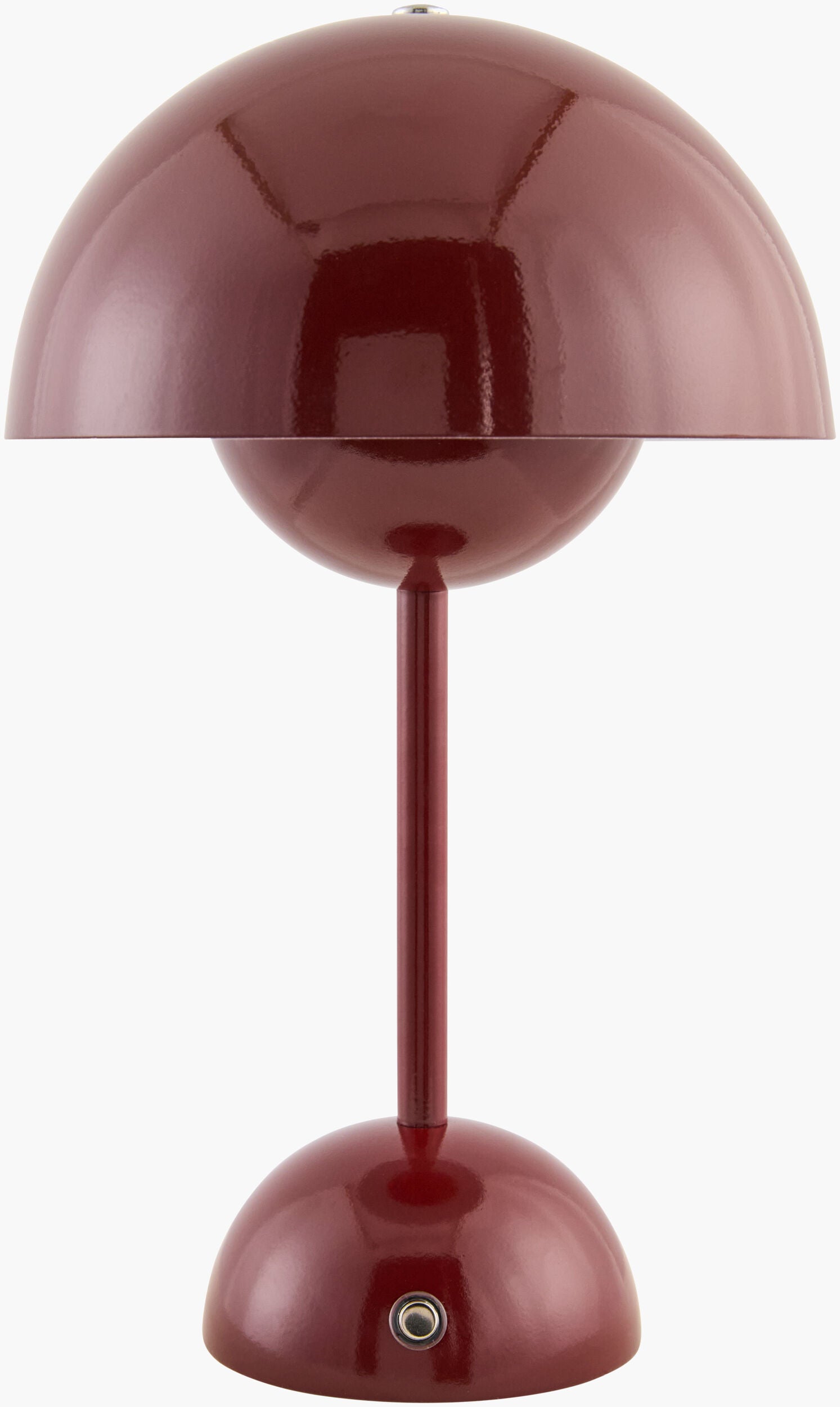 Mayotte Accent Table Lamp — Dark Red