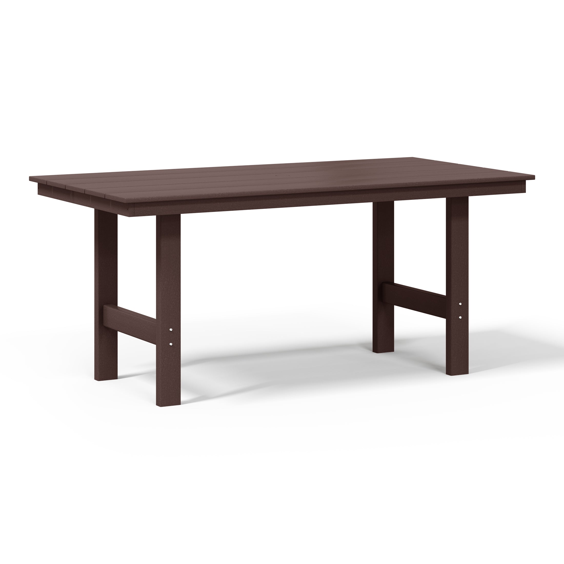 Tuscany 66" x 34" Rectangular Dining Table Dark Brown Seahawk Designs Patio Dining Tables