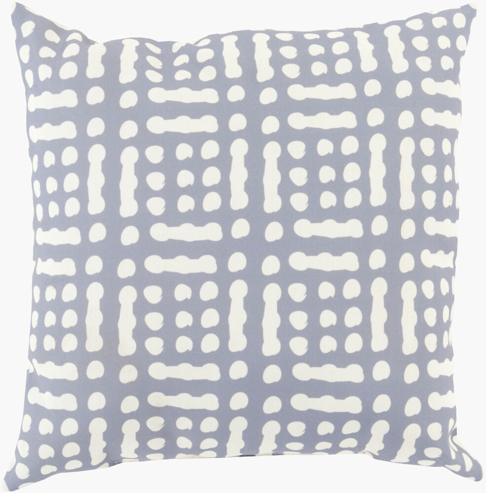 Mizu Accent Pillow — Charcoal/Ivory