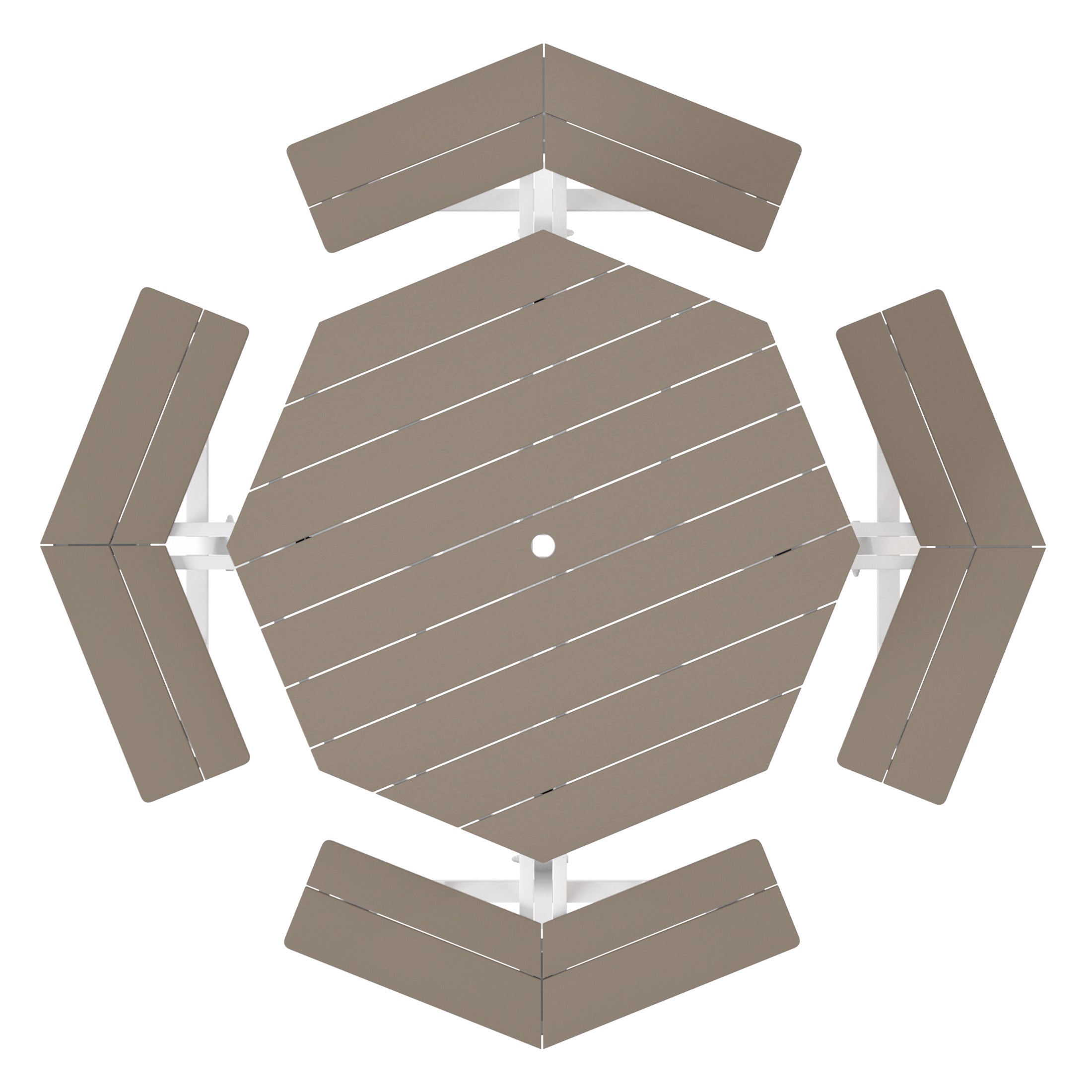 Vista 48" Octagon Picnic Table Seahawk Designs Picnic Tables