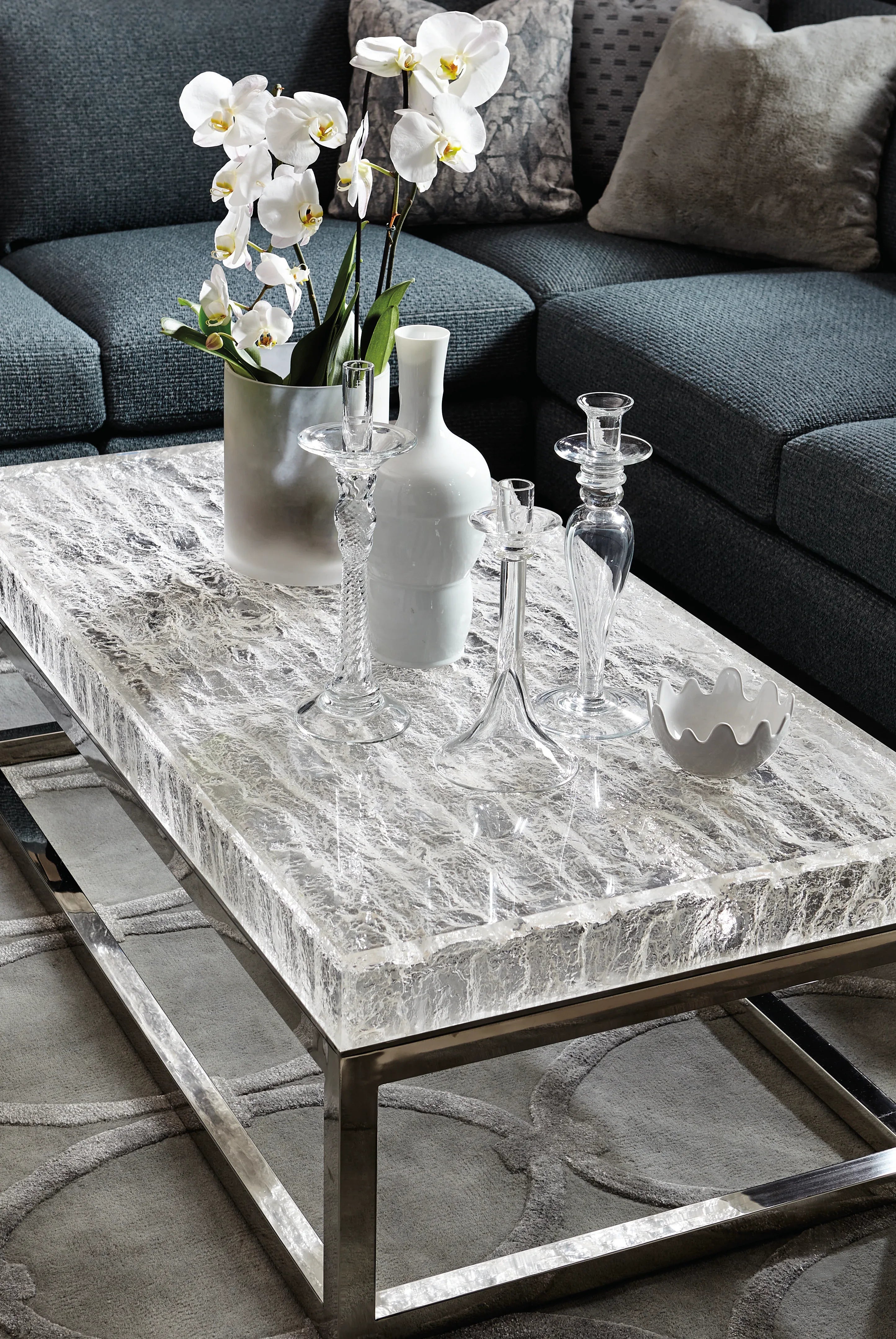 Arctic Cocktail Table Bernhardt Interiors