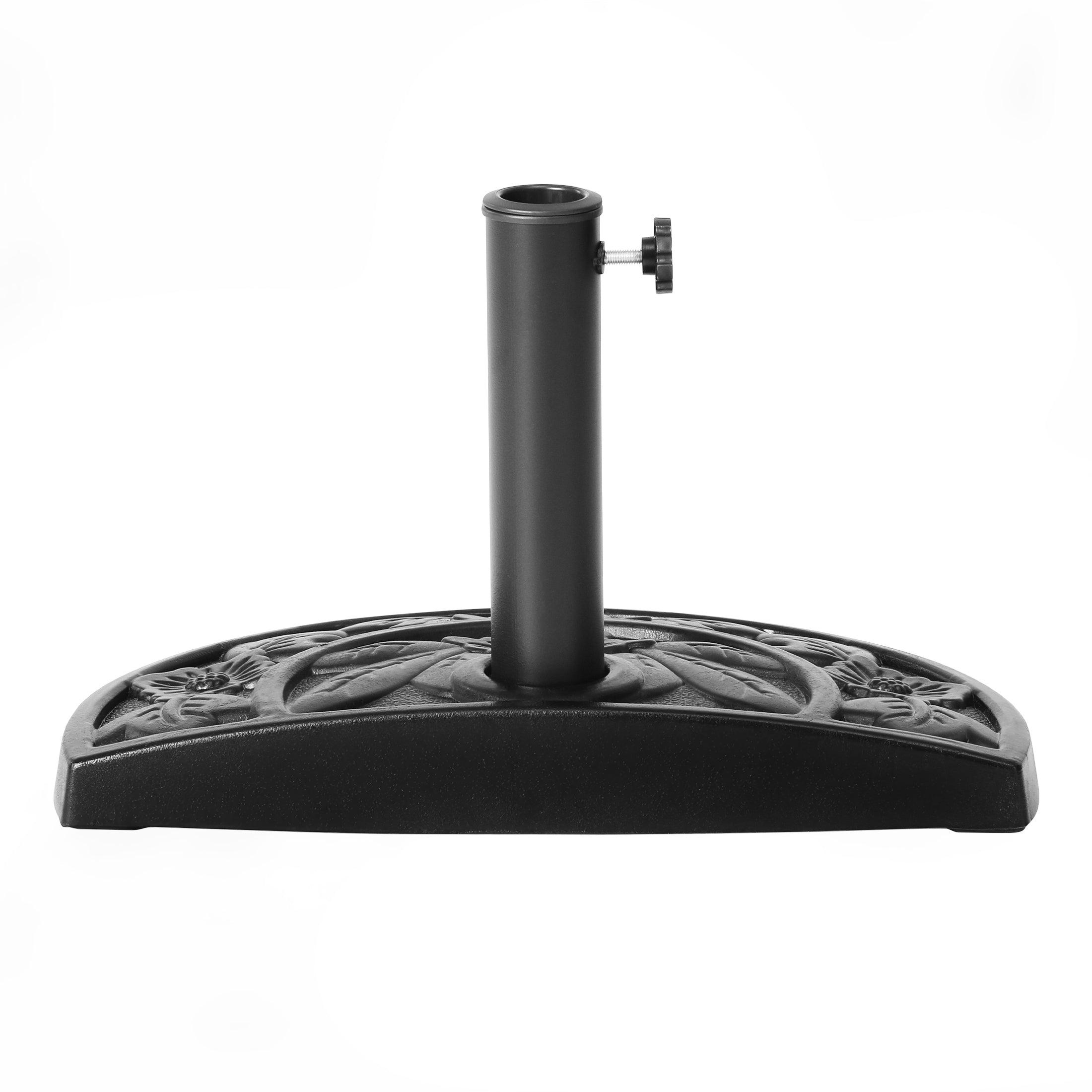 half patio umbrella black ABCCANOPY 11FT Umbrella base not included Us Weight Half Round 20