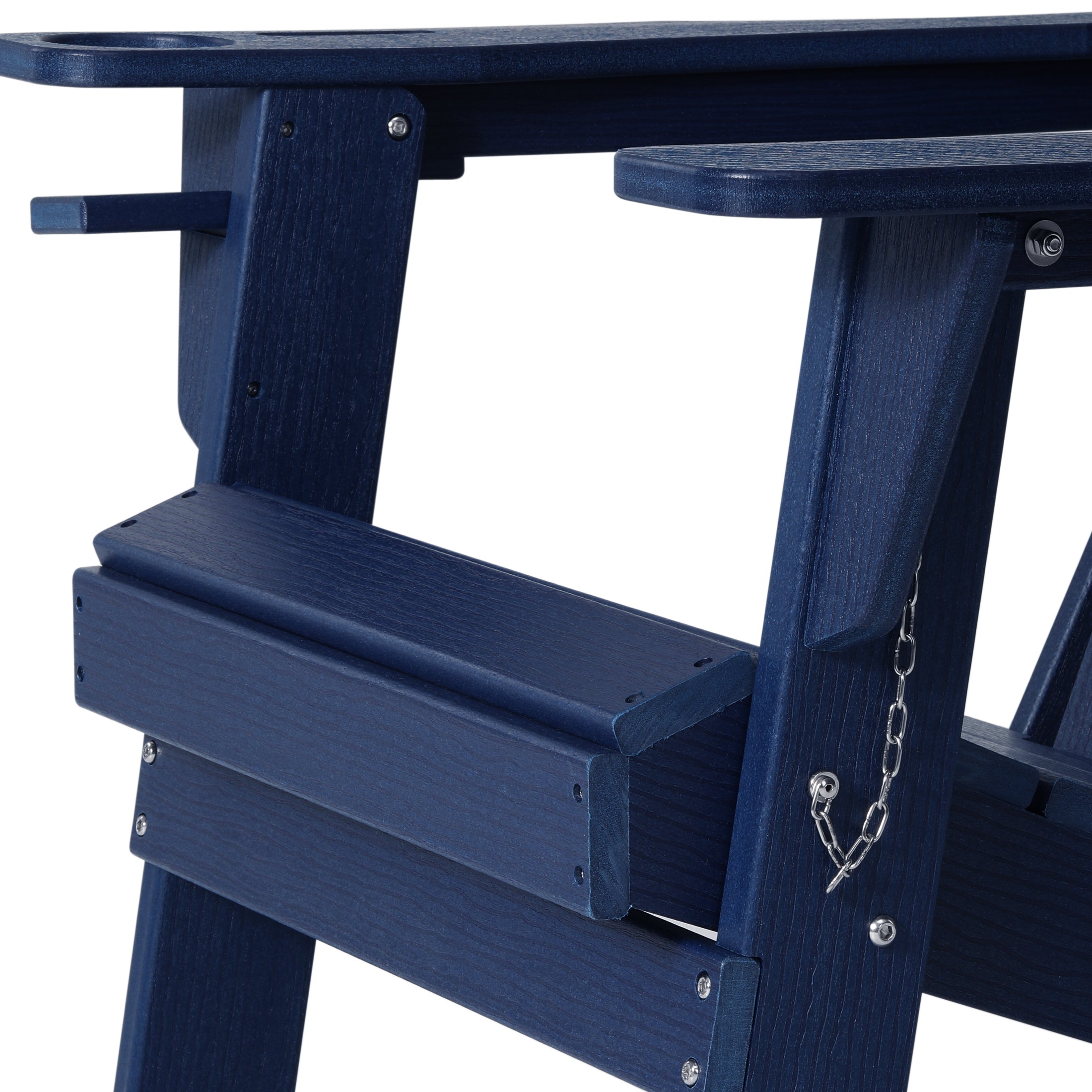 Chatham All-Weather Outdoor Folding Adirondack Chair with Cup Holder Seahawk Designs Adirondack Chairs