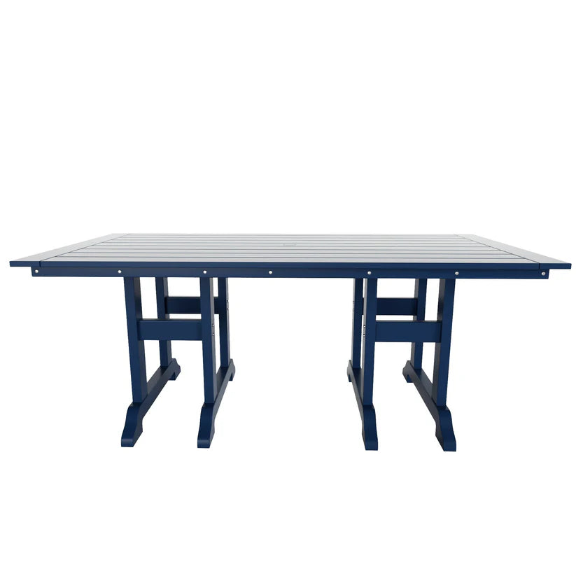 Tuscany All-Weather Outdoor Rectangular Dining Table (71" x 37" Top) Navy Blue Seahawk Designs Patio Dining Tables