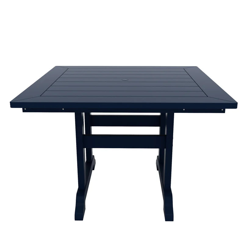Tuscany All-Weather Outdoor Square Dining Table (43" Top) Navy Blue Seahawk Designs Patio Dining Tables