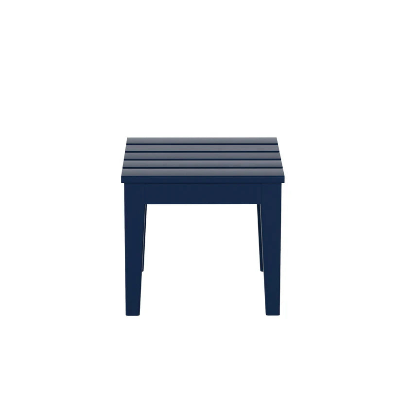Tuscany All-Weather Outdoor Square Side Table (17" Height) Navy Blue Seahawk Designs Patio Side Tables