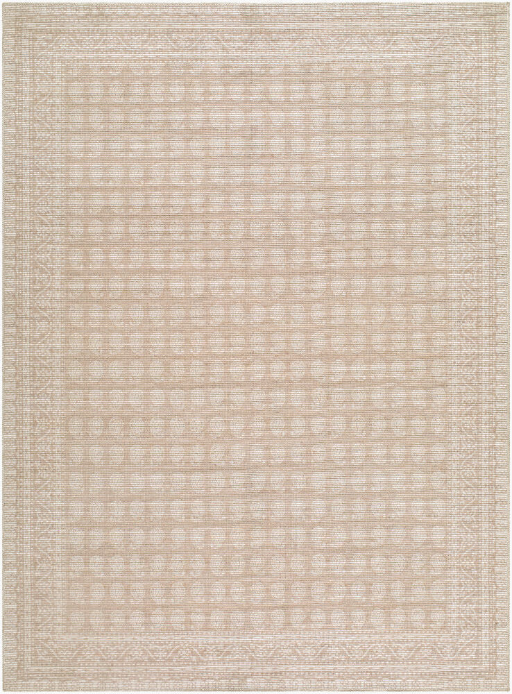 Alo Machine Woven Rug — Mustard/Oatmeal
