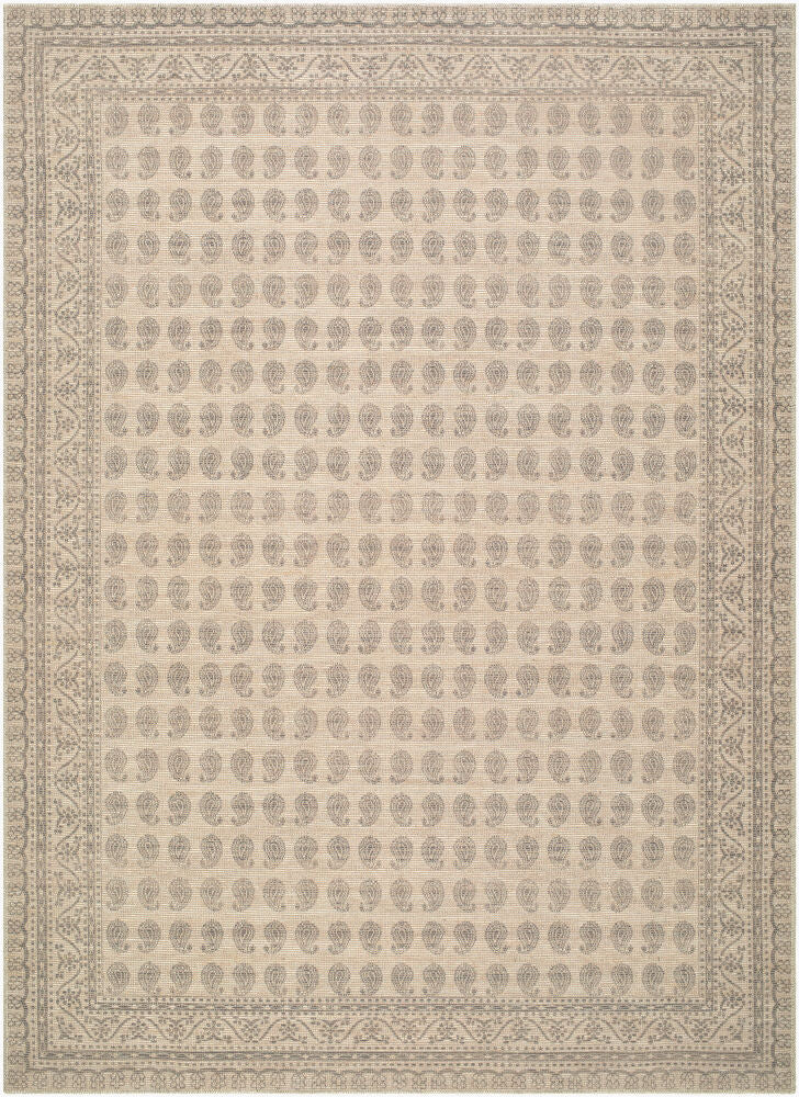 Alo Machine Woven Rug — Black/Dark Brown